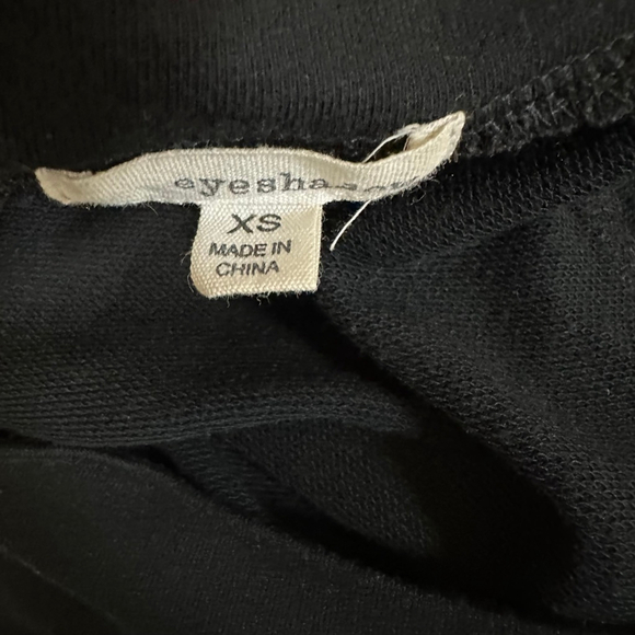 Women's eyeshadow Sweatshirt XS Black with Brown buttons Sweater Long Sleeve - Picture 5 of 9